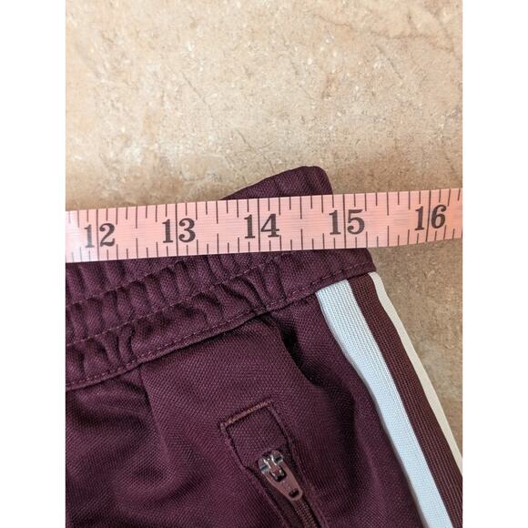 Adidas Originals Burgundy 3-Stripe Track Pants Joggers Women’s M - Picture 9 of 12